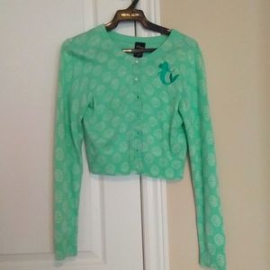 Disney Little Mermaid Cropped Cardigan